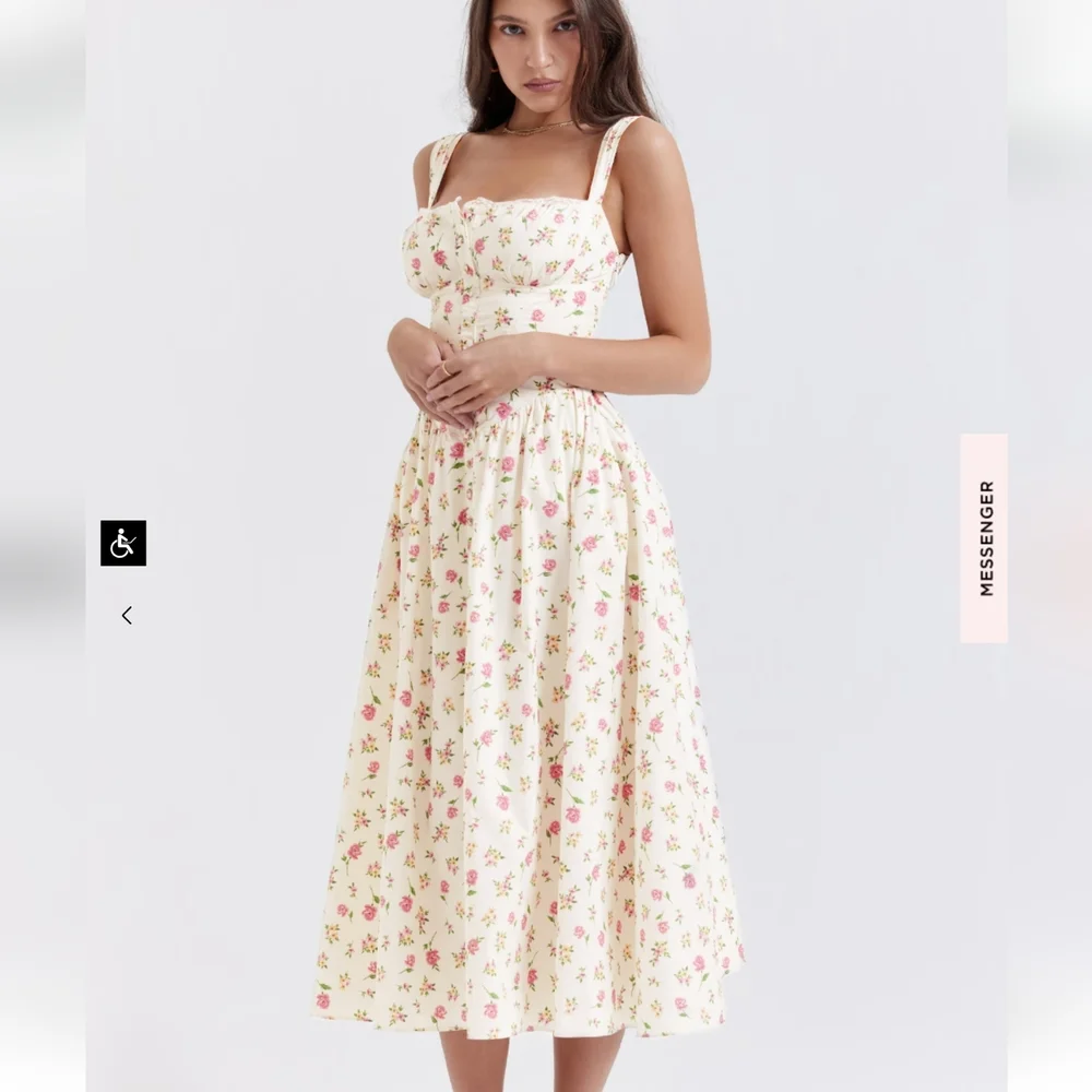 House of CB Tatiana Rose Print Midi Sundress - Picture 5 of 16